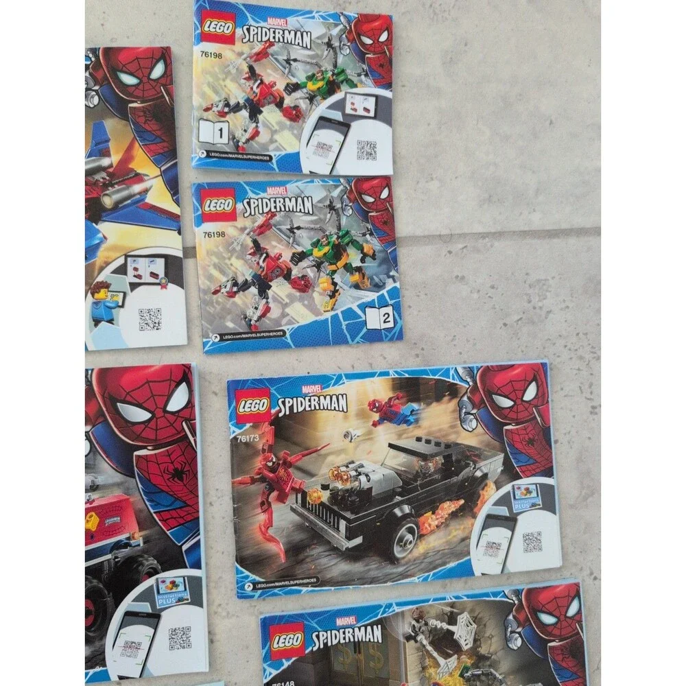 Spiderman Marvel Lego Lot of 16 INSTRUCTIONS ONLY